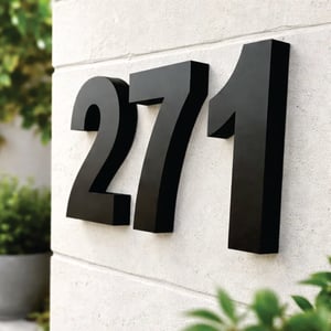NUMERO DE CASAS - PVC EXP 20MM PVC EXPANDIDO 20MM TAMANHO VARIADO 1X0  PINTURA AUTOMOTIVA PREÇO POR UNIDADE