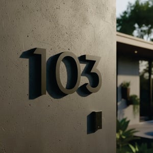 NUMERO DE CASAS - PVC + ACX OU ACM PVC + ACRILICO TAMANHO VARIADO 1X0 2CM  PREÇO POR UNIDADE