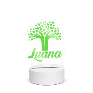 LUMINARIA ACRILICO ACRILICO CRISTA 14cm x 14cm 1X0 BASE BRANCA LUZ AMARELA 