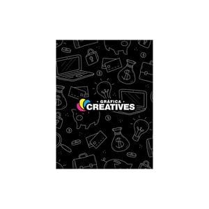 Caderno Fechamento de Caixa Off set 90g A5 4x0 Capa dura Laminado 