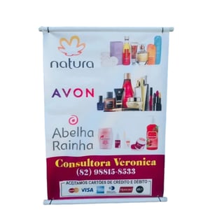 50x70cm lona 400g Tamanhos variados 4X0 Impressão Solvente Bastão, Ponteira e Cordão 