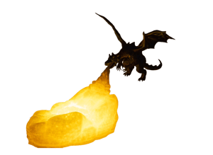 Luminária 3D – Dragão Cuspindo Fogo