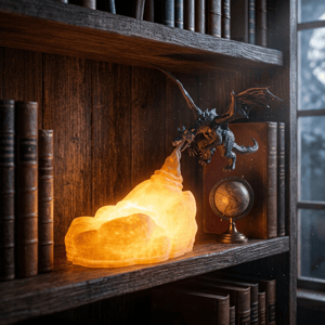 Luminária 3D – Dragão Cuspindo Fogo