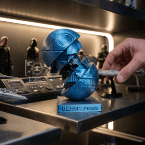 Miniatura Death Star 3D – Réplica Geek Decorativa
