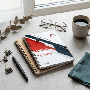 Caderno Personalizado 14x20cm – Capa Dura