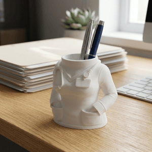 Porta-Caneta Jaleco de Médico  - 3D