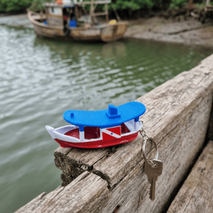 Barco Popopô 3D – Miniatura Regional (Chaveiro)
