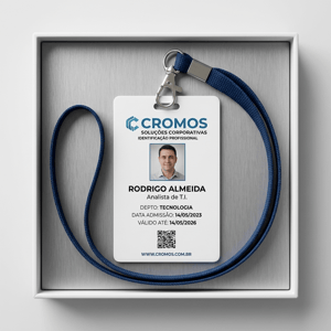 Crachá Personalizado - PVC de Alto Padrão