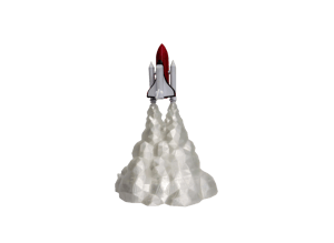 Luminária 3D – Lançamento de Foguete