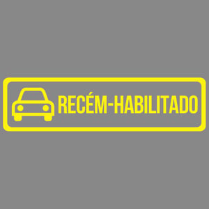 Adesivo Recém Habilitado