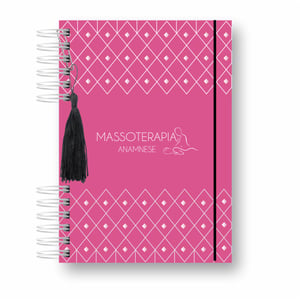 Caderno Anamnese Massoterapia com seu nome