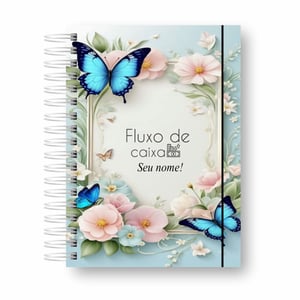 Caderneta Fluxo de Caixa Caderno Controle Financeiro Livro Caixa personalizado