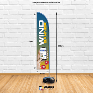 Wind Banner G - Tam. 290cm de altura