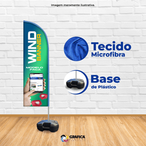 Wind Banner Tam. 190cm de altura