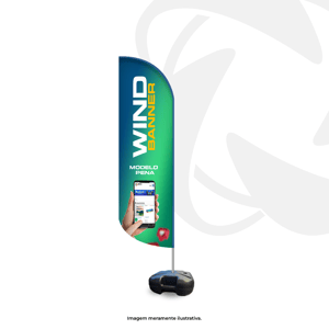 Wind Banner Tam. 190cm de altura