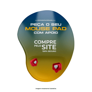 Mouse Pad com Apoio Ergonômico