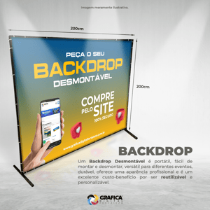 BACKDROP METALON DESMONTÁVEL