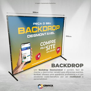 BACKDROP METALON DESMONTÁVEL