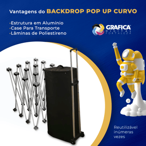 Painel Pantográfico Tam. 344x230cm Curvo (Backdrop Desmontável)