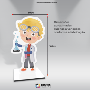 Totem PVC 2mm - Base Metalon Tam. 60x160cm