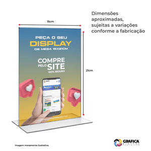 DISPLAY DE MESAS TAM. 15x21CM