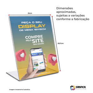 DISPLAY DE MESAS TAM. A4