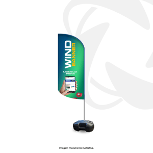 Wind Banner Tam. P - 190cm de altura