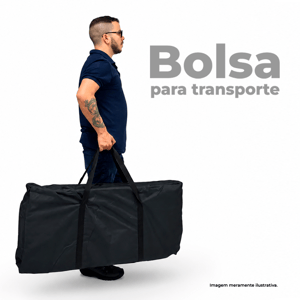 Balcão retrátil com iluminação LED