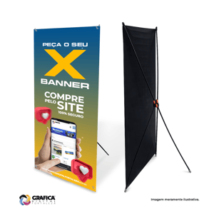 X-Banner 60x160cm (grátis bolsa para transporte)