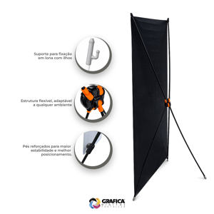 X-Banner 60x160cm (grátis bolsa para transporte)