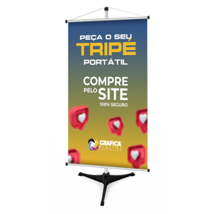 PORTA BANNER – TRIPÉ XP - Base de Plástico
