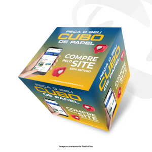 Cubo de Papel Tam. 30x30cm