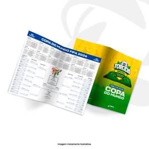 Folder A4 Aberto - Tabela de Jogos Papel Couchê 115g 21x29,7cm (Aberto) 4x4 Brilho Corte Reto 