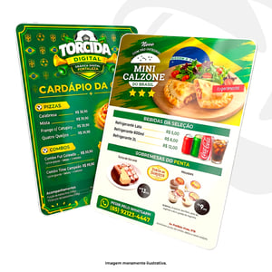Cardápio PVC