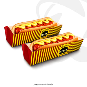 EMBALAGEM CACHORRO QUENTE - 18,5x6x4,4