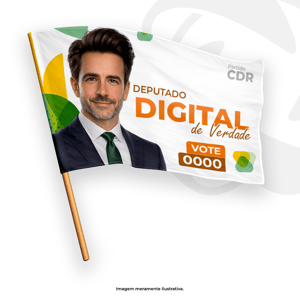 Bandeira Tam. 70x50cm - Com cabo