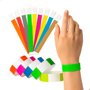 PULSEIRAS BOPP TÉRMICAS PARA EVENTOS Pulseira feita em material térmico, não rasga Largura Etiqueta: 20 mm (2cm) Altura Etiqueta: 254mm (25,4cm) 0x0 / 1x0 Pode molhar Possui lacre de segurança, uma vez colocada, impossível tirar sem estragar. CONSULTAR CORES DISPONIVEIS