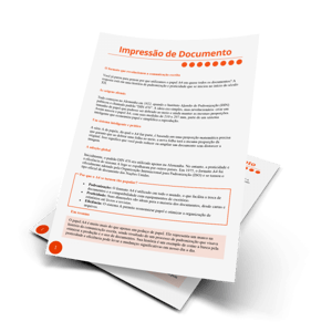 Impressão em papel  Offset 90g/m² - FRENTE E VERSO