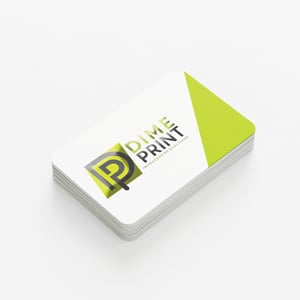 CARTÃO DE VISITA 2 cantos Arredondados COUCHE 300 G 8,8x4,8 cm 4X4 LAMINAÇÃO FOSCA VERNIZ LOCALIZADO 