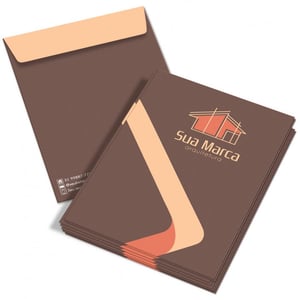 Envelope Meio Saco Papel Sulfite 120g 17x24 cm 4x0   
