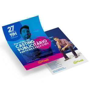 Couchê Brilho 115g 4x0 cor Papel Couchê 115 gramas 15x21 cm 4x0  CORTE RETO 