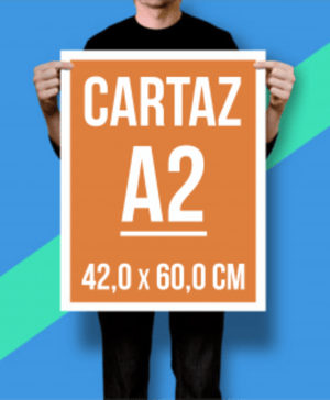 Cartaz em Papel Couchê 150 Gramas Papel Couchê 150 gramas 60x42 cm 4x0 Impressão OffSet   