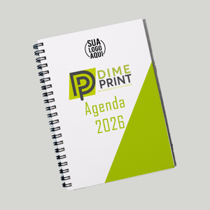 AGENDA DIARIA Ap 90 Gramas A5 4X4 CORES CAPA DURA  