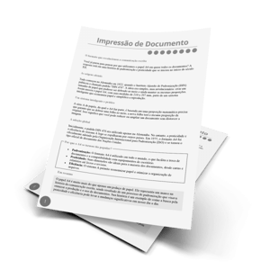 Impressão em papel  Offset 90g/m² - FRENTE E VERSO Offset 90g/m² 210X297mm (A4) 1X1 COR - P&B  Jato de tinta 