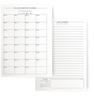 Agenda comercial diária personalizada 2026 A5 wire-o
