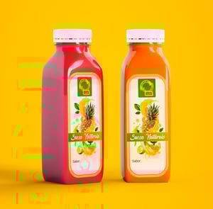 Rótulos Etiquetas Personalizadas para Sucos Bopp (plástico) 5x3 cm Colorido  Corte Redondo ou Quadrado Cola Extra Forte