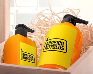 Rótulos para Cosméticos Adesivo Bopp Plástico 14x4,1 cm Colorido  Corte Redondo, Quadrado ou Especial 
