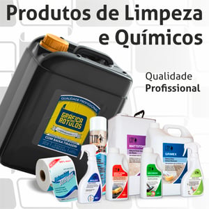 Rótulos Personalizados Produtos de Limpeza e Químicos Bopp (plástico) 20x14 cm Colorido  Corte Especial Cola Extra Forte