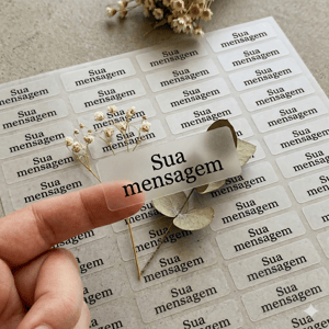 Adesivo Transparente Impresso