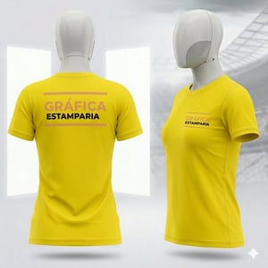 Camiseta Personalizada Algodão Premium Feminina